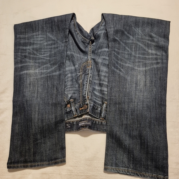 Lucky Brand men's size 33 x 30 410 Athletic Slim jeans stretch minimal fade VGUC - Picture 9 of 9